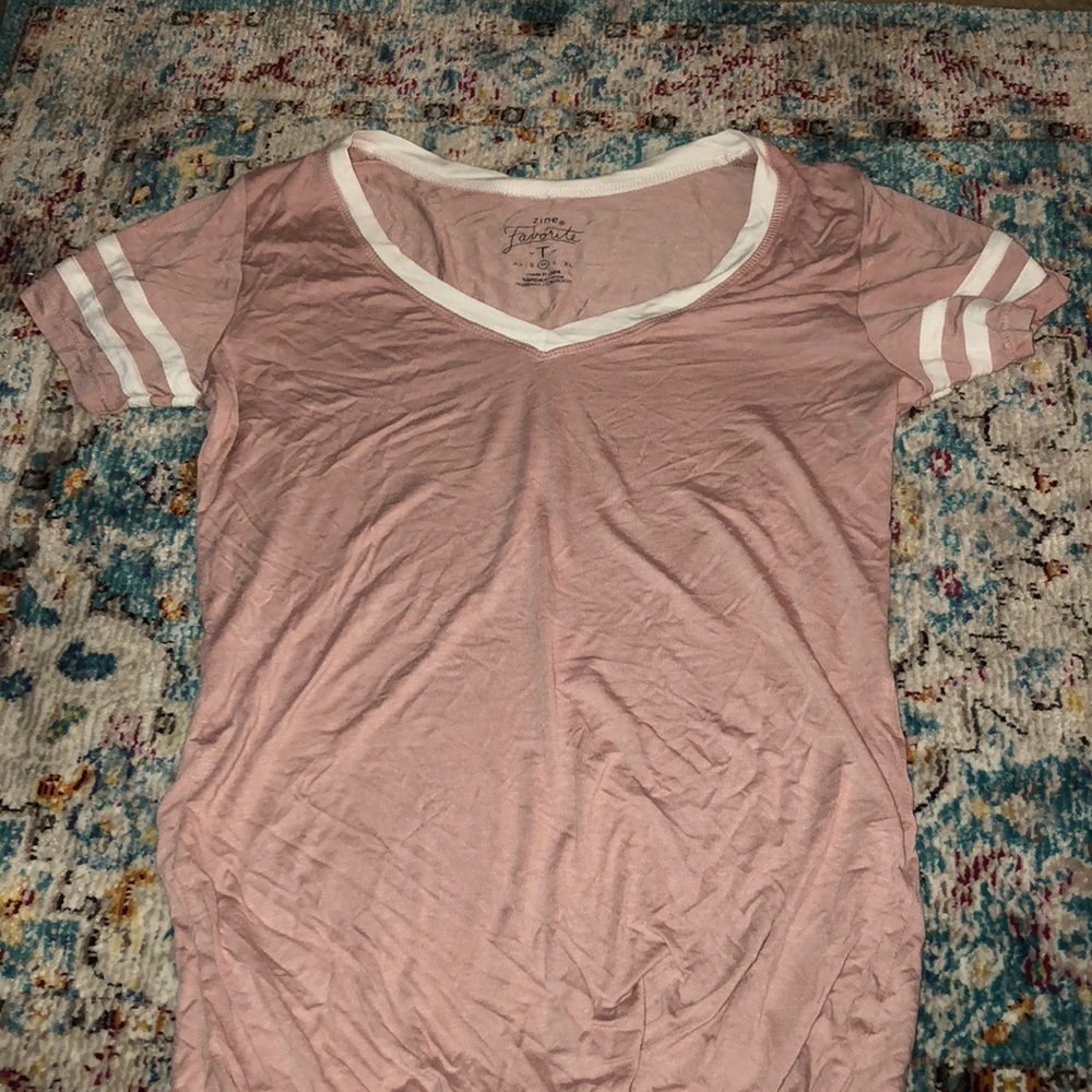 Pink vneck